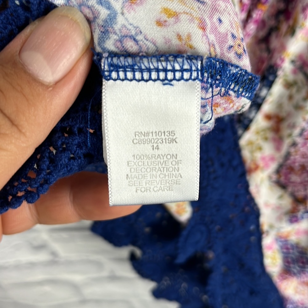Knitworks Ruffled Floral Spring Dress - Picture 8 of 8